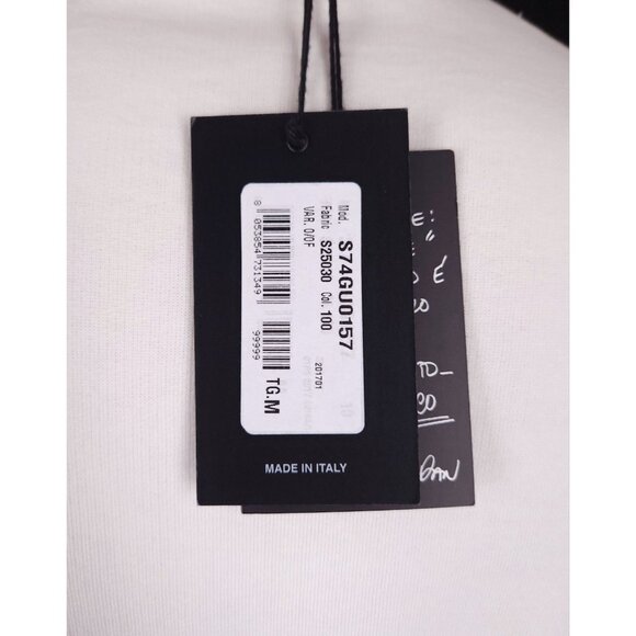 DSQUARED2 Printed Slogan Cotton Sweatshirt Size M Mens Off-White $385 - Picture 9 of 12